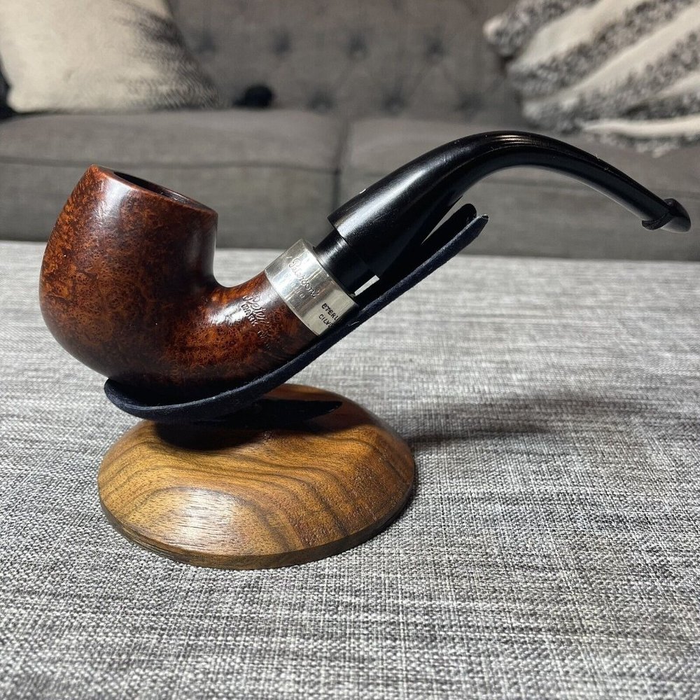 1981 PETERSON MARK TWAIN ORIGINAL UNNUMBERED SMOOTH SILVER IRISH ESTATE PIPE